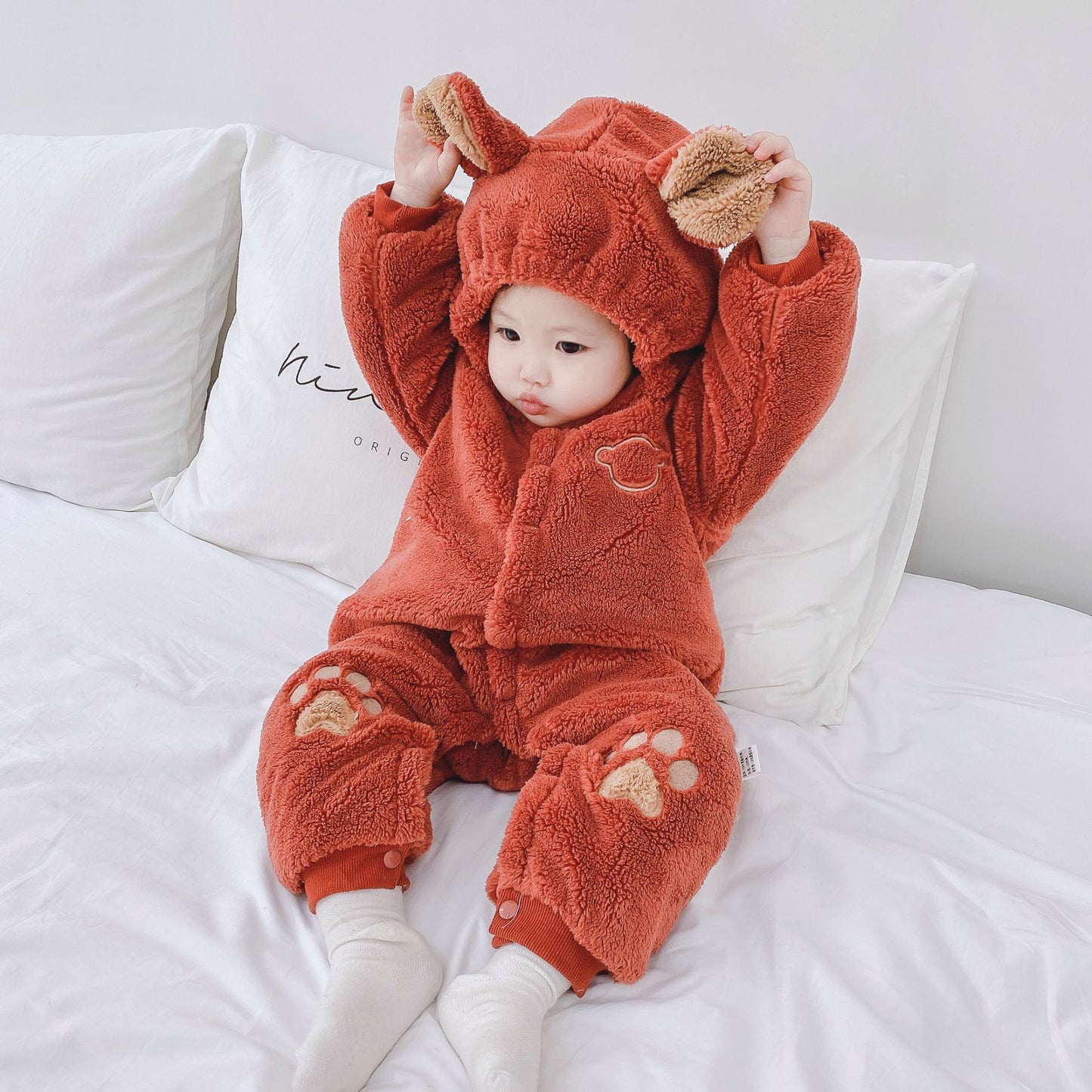 Quilted Baby Bear Onesie