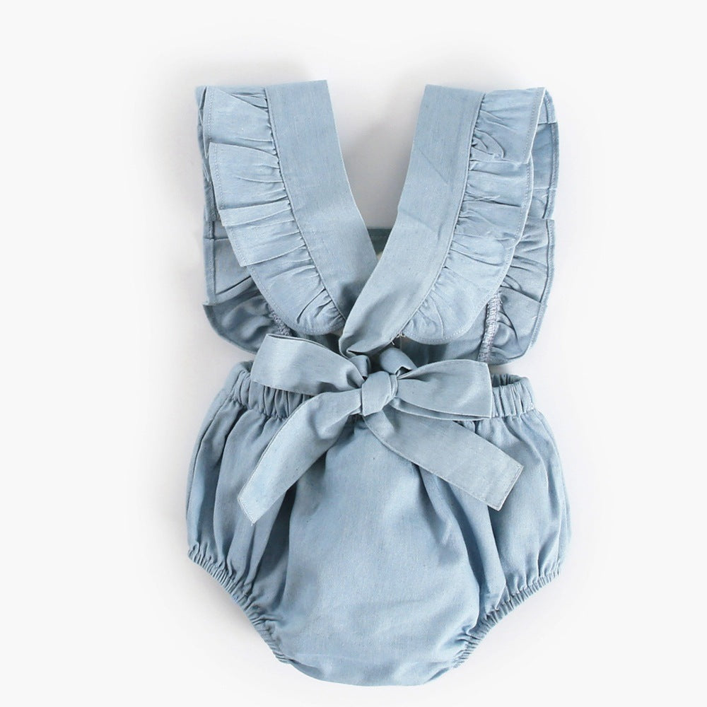 Denim Baby One-Piece Bodysuit