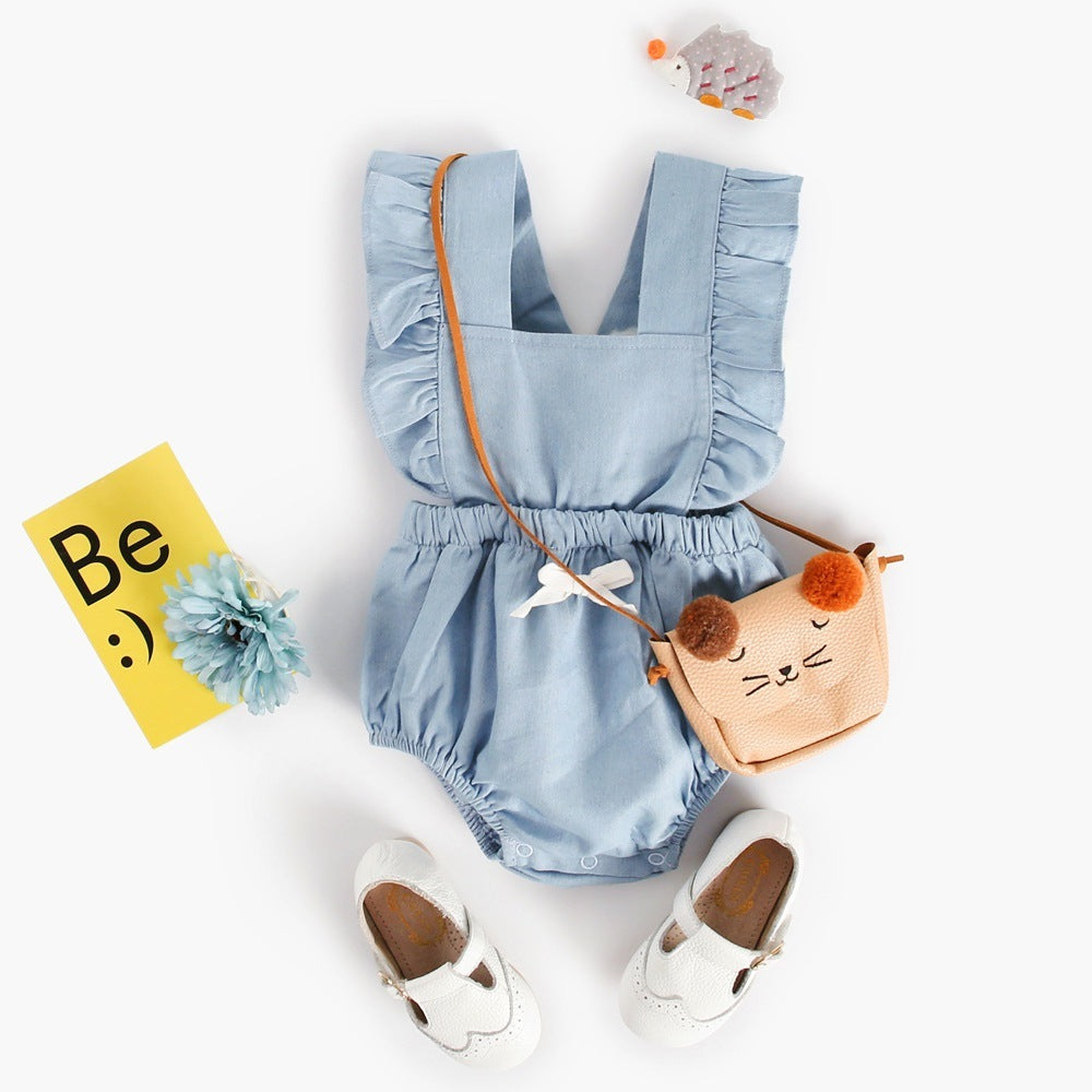 Denim Baby One-Piece Bodysuit
