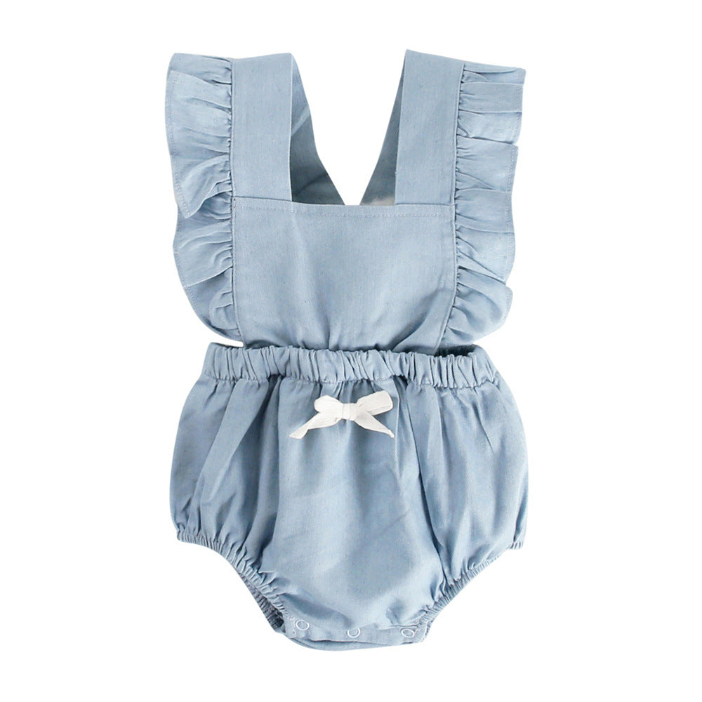 Denim Baby One-Piece Bodysuit