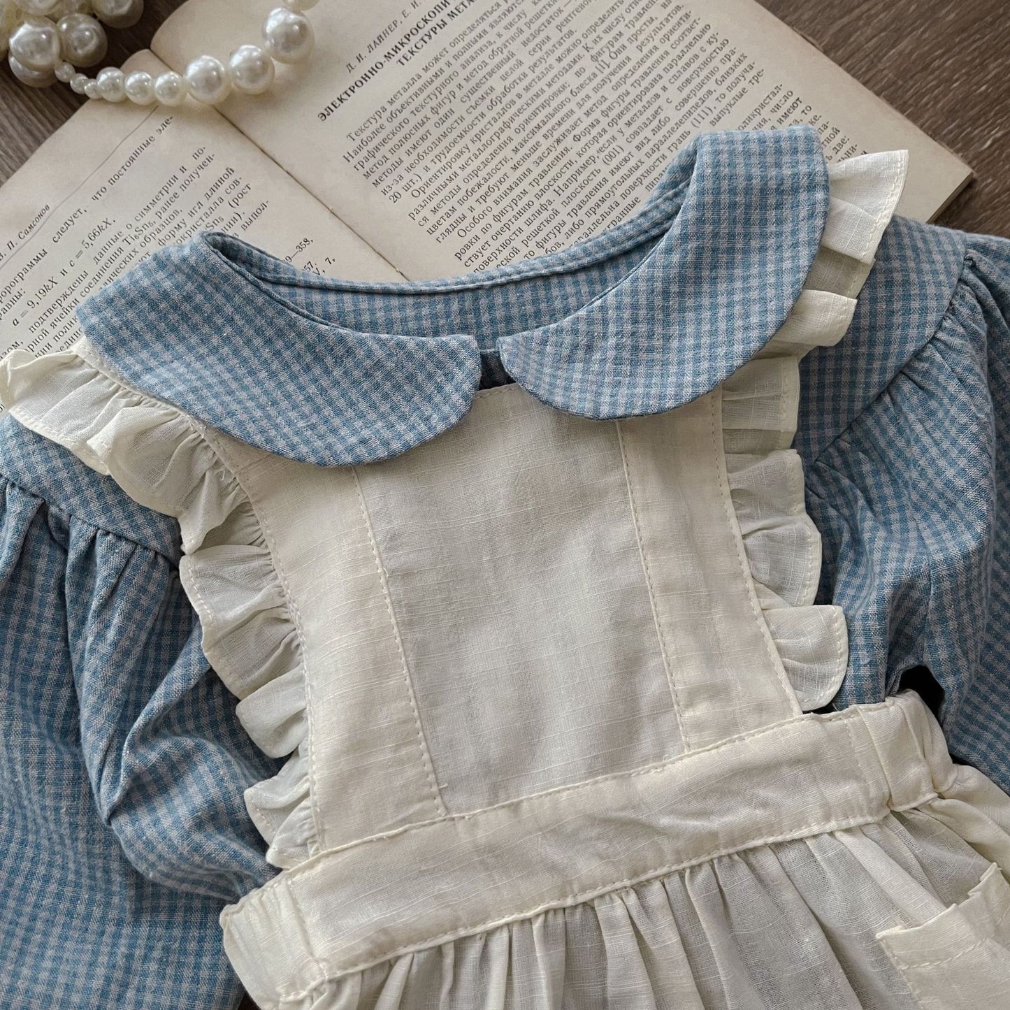 Infant Long Sleeve Romper Overskirt