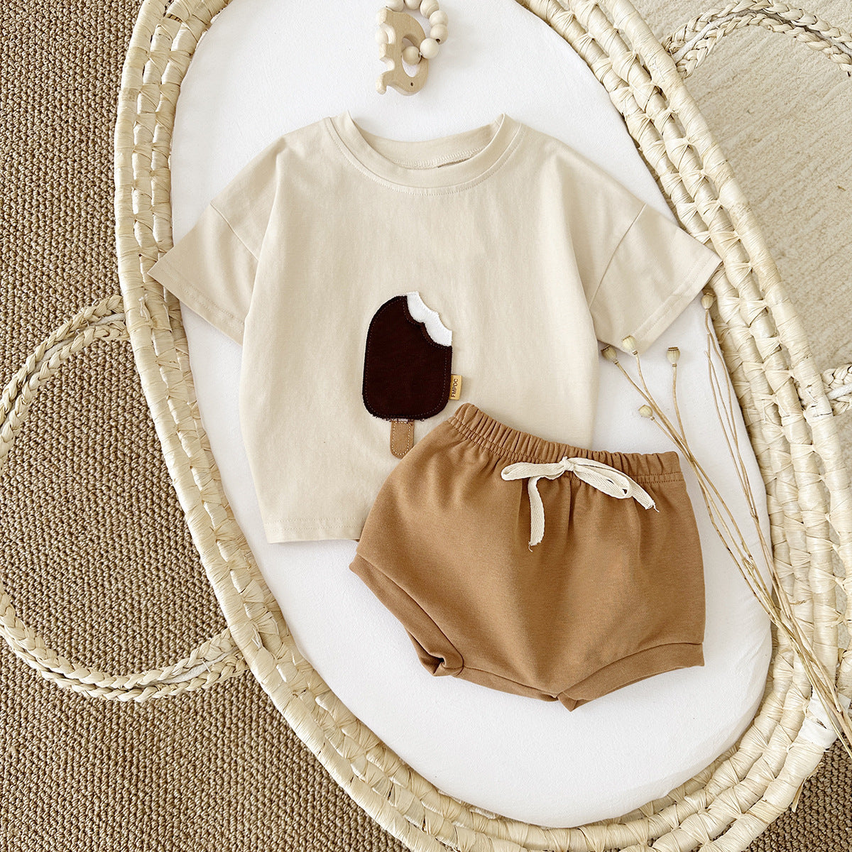 Girls Casual Short Sleeve Suit