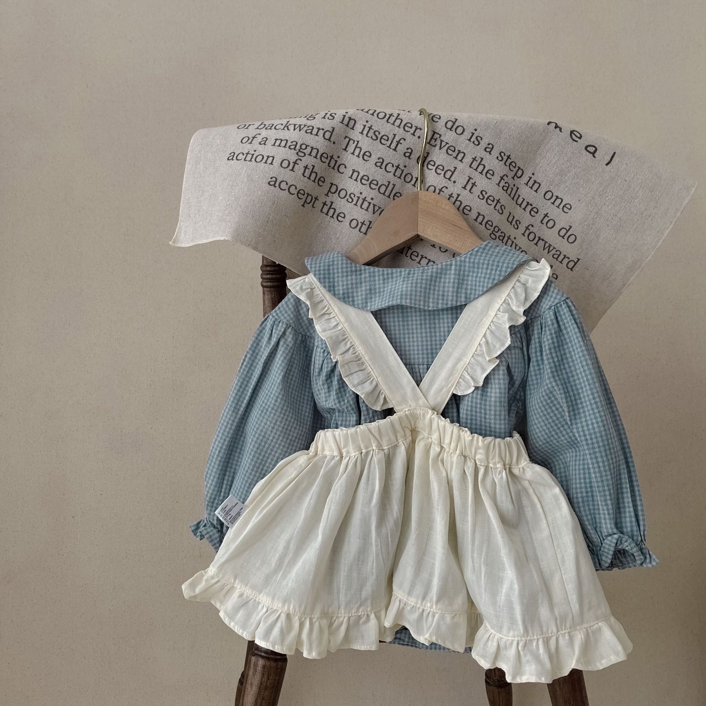 Infant Long Sleeve Romper Overskirt