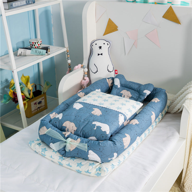 Foldable Anti-Pressure Baby Crib