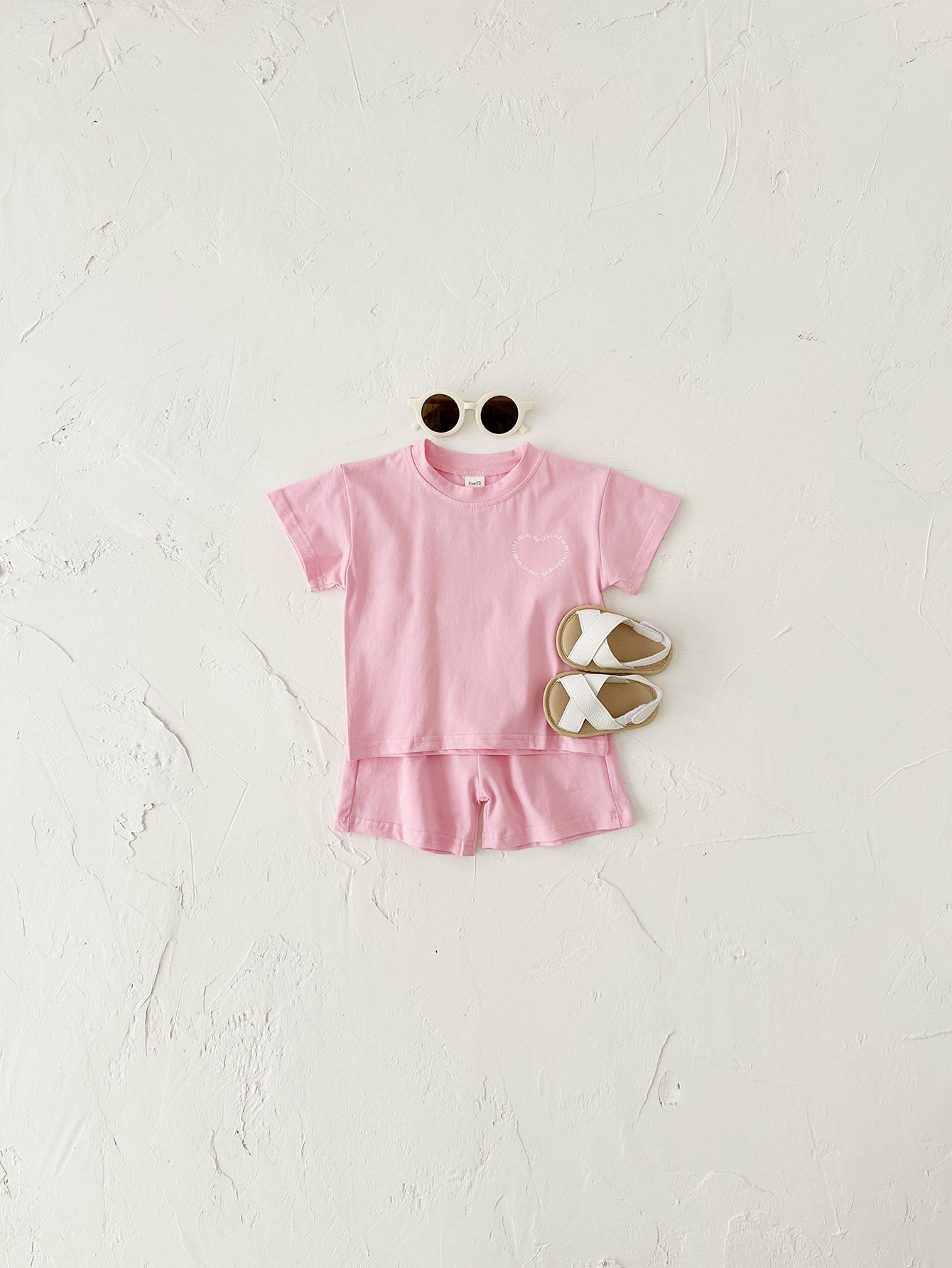 Heart Print Two-Piece Set