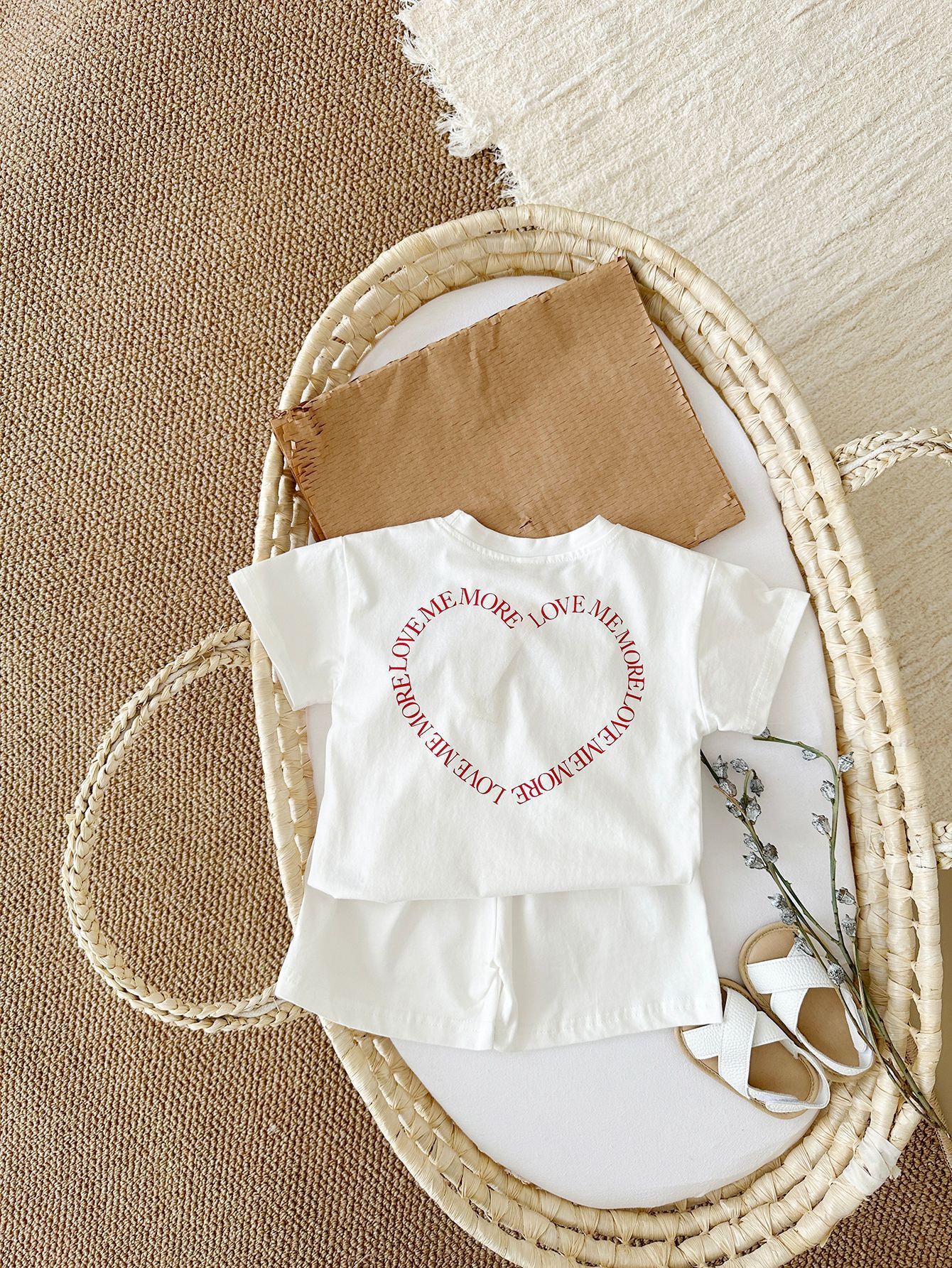 Heart Print Two-Piece Set