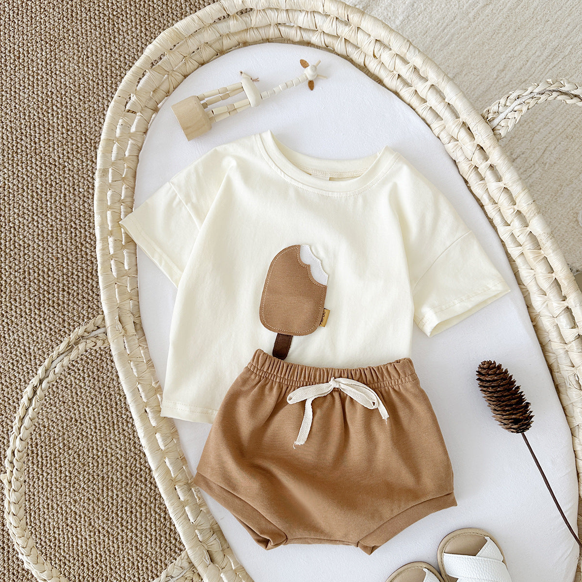 Girls Casual Short Sleeve Suit