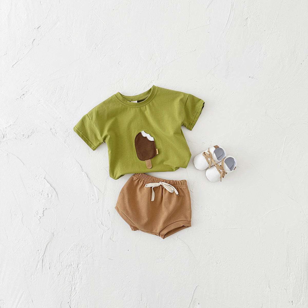 Girls Casual Short Sleeve Suit