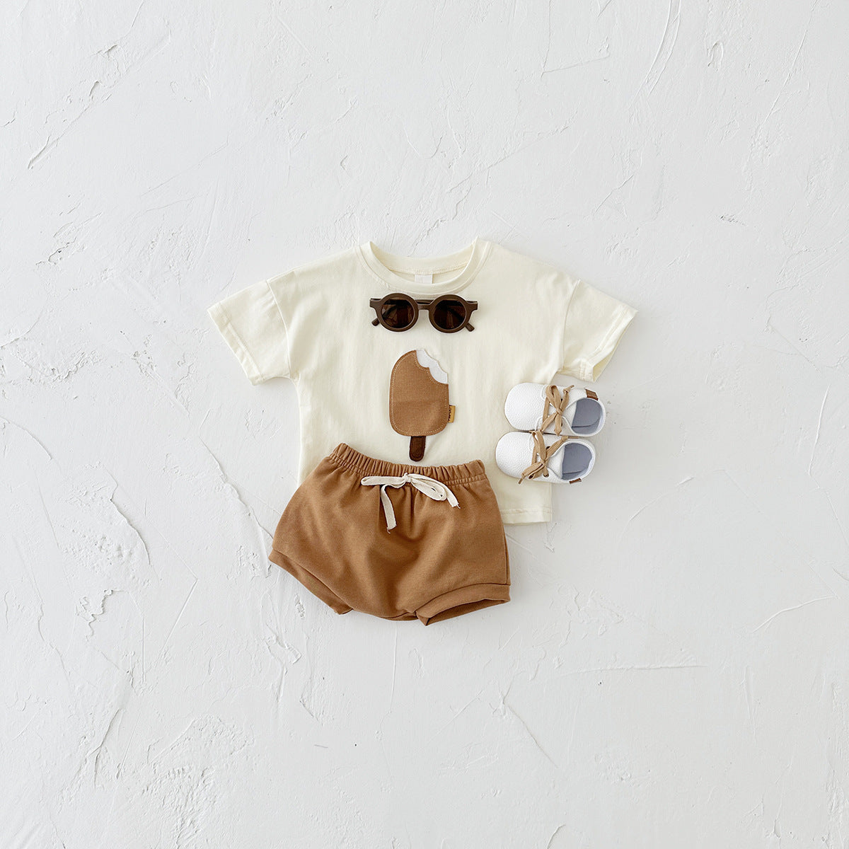 Girls Casual Short Sleeve Suit