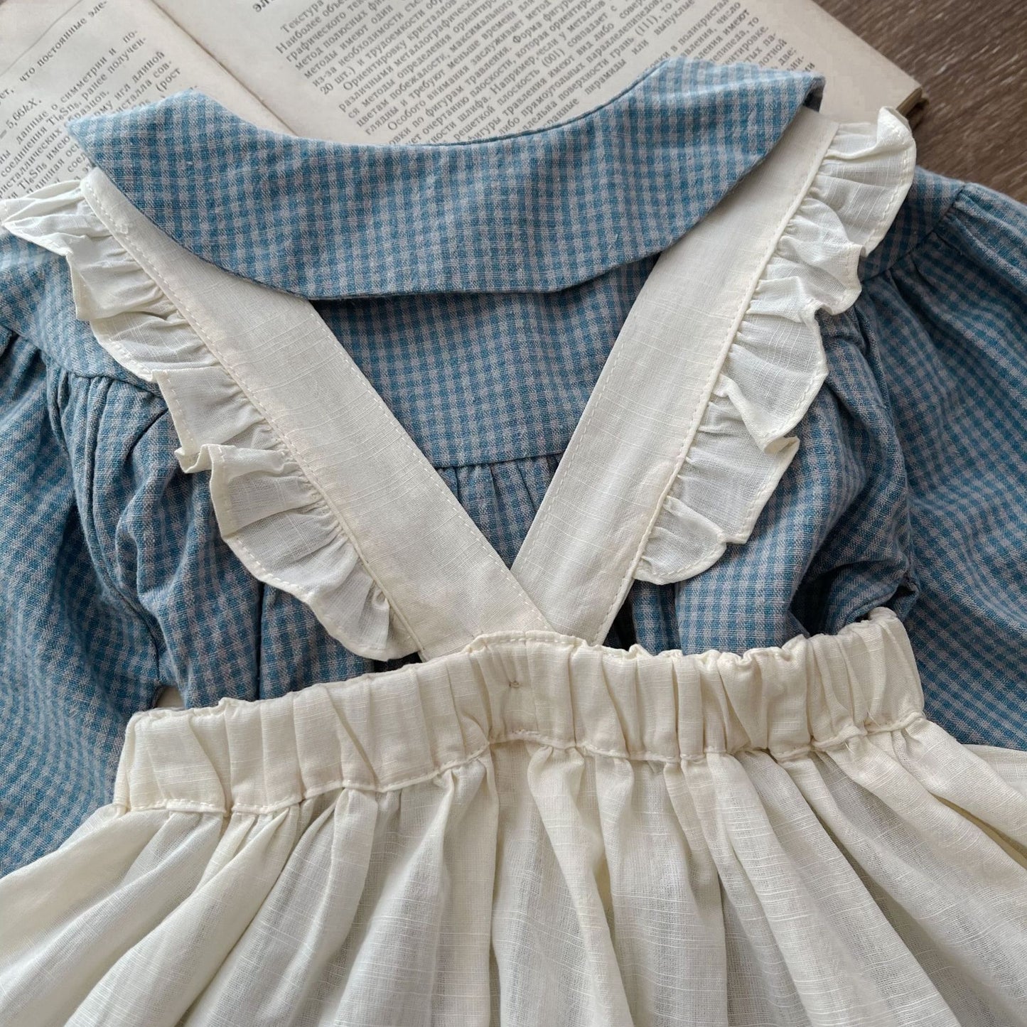 Infant Long Sleeve Romper Overskirt