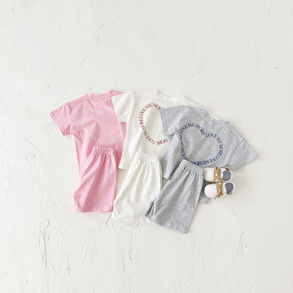Heart Print Two-Piece Set
