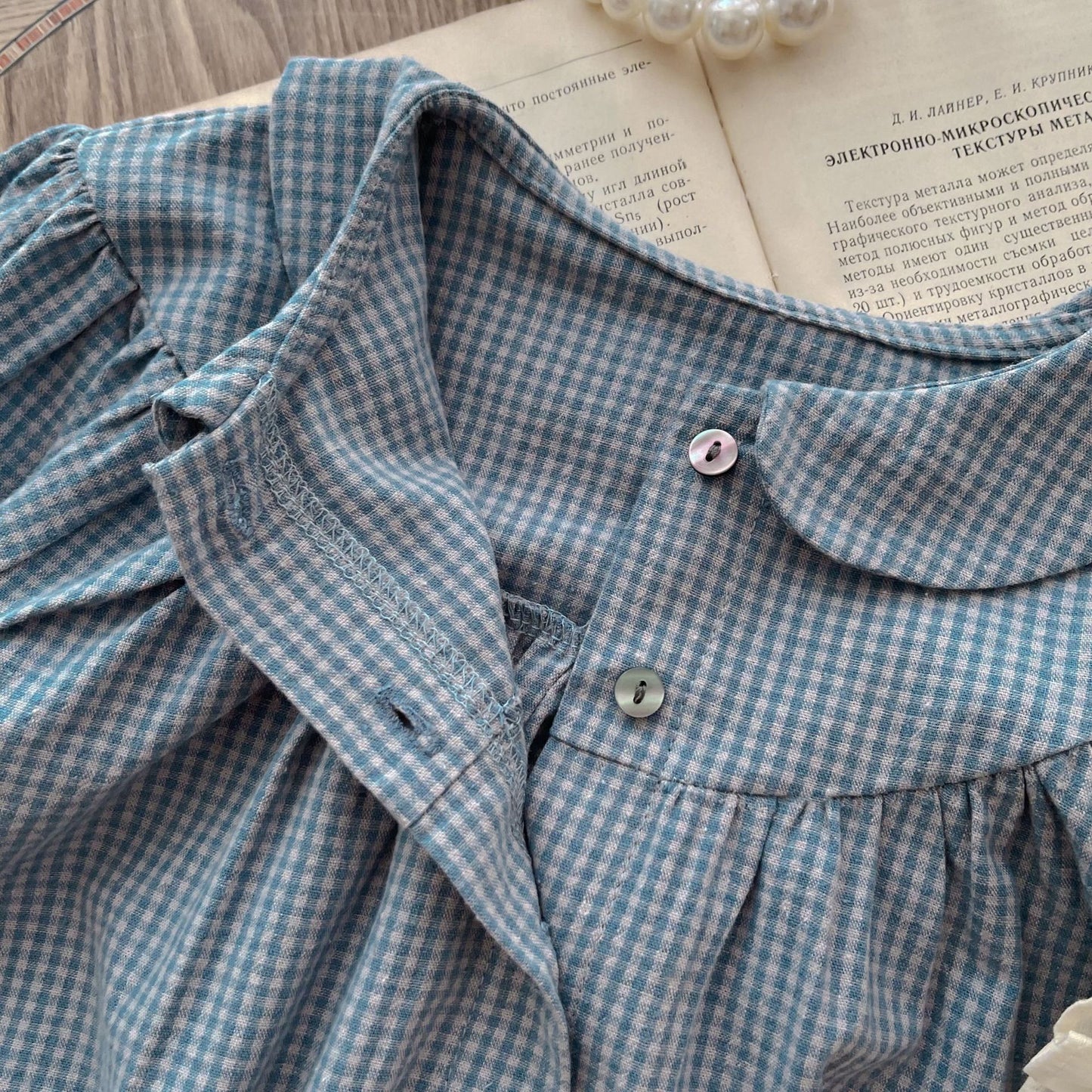 Infant Long Sleeve Romper Overskirt